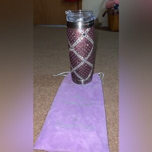 Jacqueline Kent purple cross 20oz tumbler. New in bag